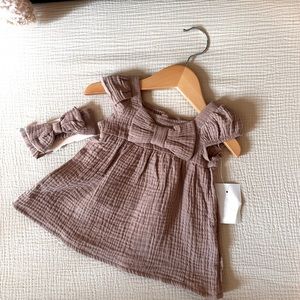 Dress with headband bow